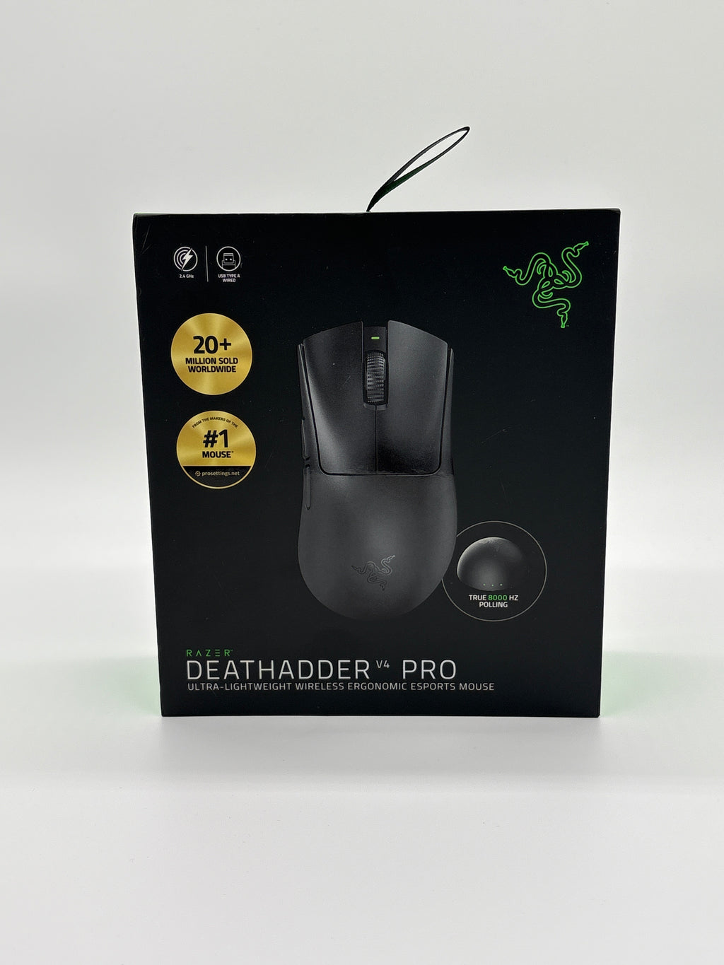 Razer DeathAdder V4 Pro – Kabellose Gaming-Maus, 56g, Schwarz