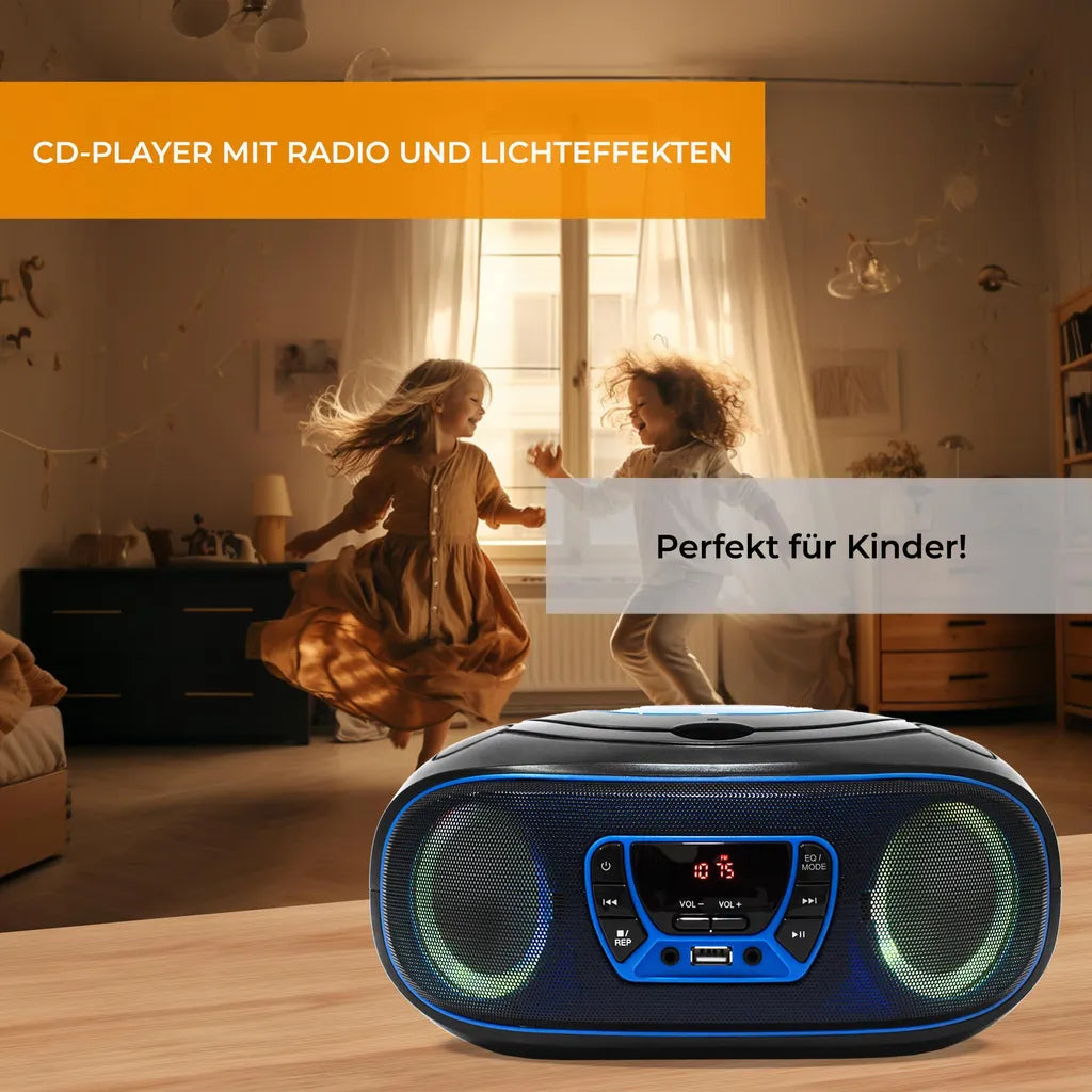 DENVER TCL-212BT Tragbarer CD-Player mit Bluetooth