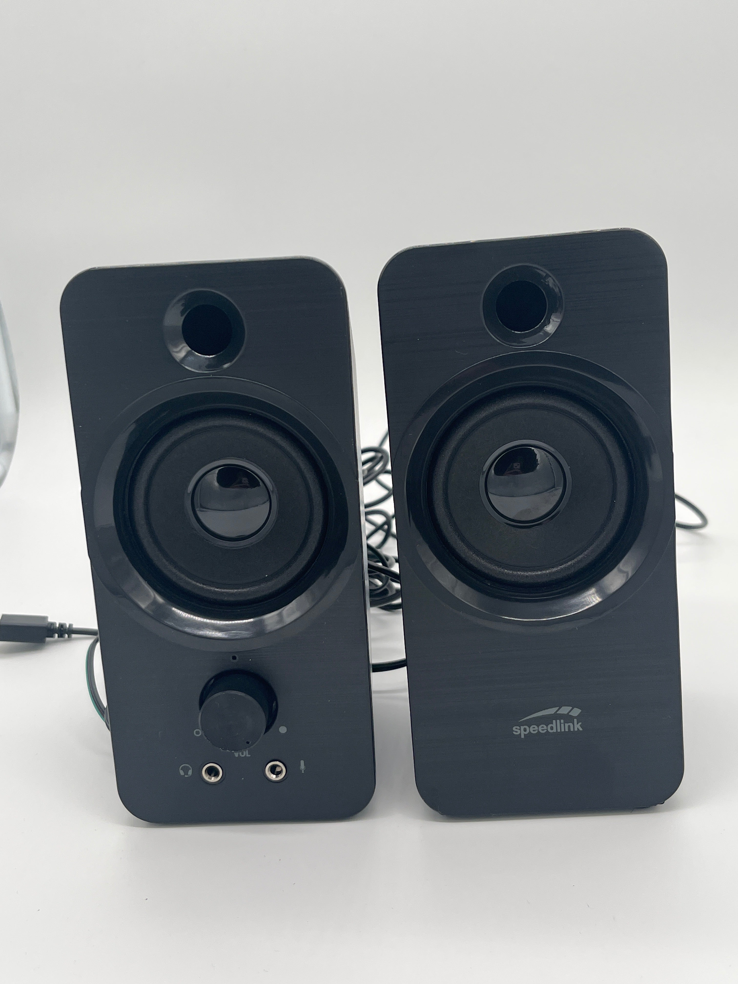 Speedlink DAROC Stereo PC-Lautsprecher 12W USB, 3,5mm AUX, schwarz
