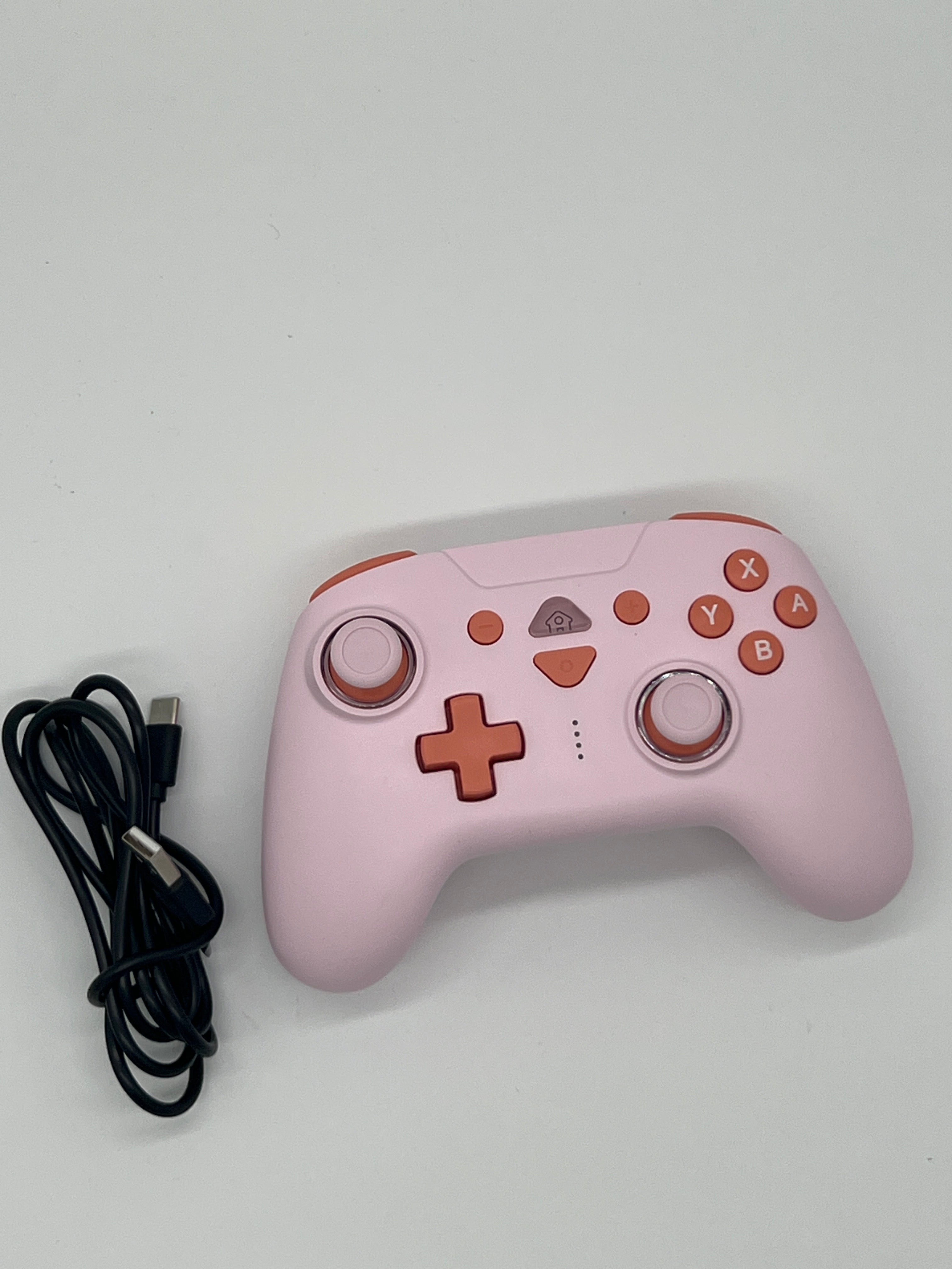 Subsonic Bluetooth-Controller für Switch 2 / Switch – LED, Vibration & Gyro, Rosa