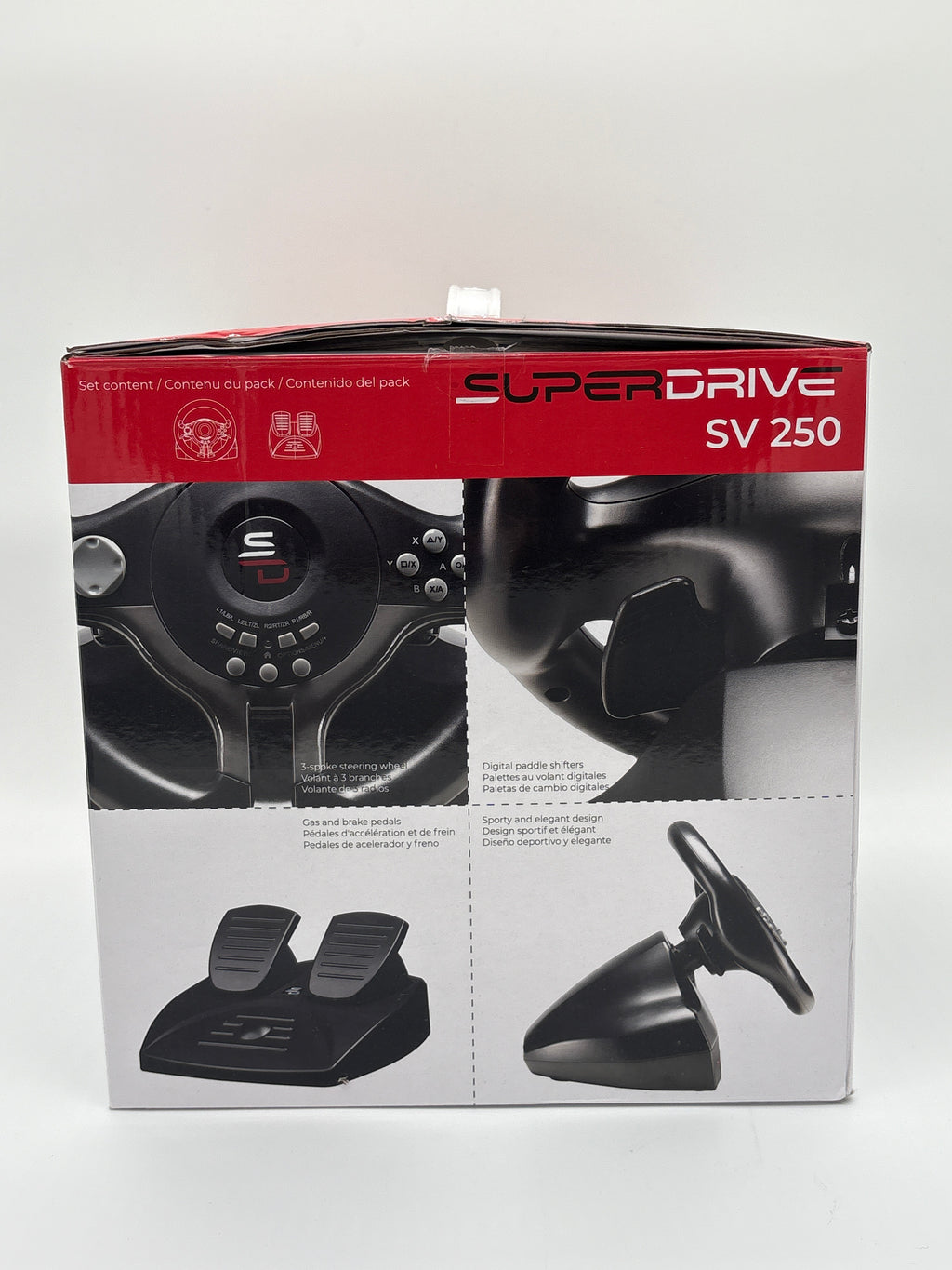 SUBSONIC Superdrive SV250 – Rennlenkrad für Switch 2, PS4, Xbox & PC