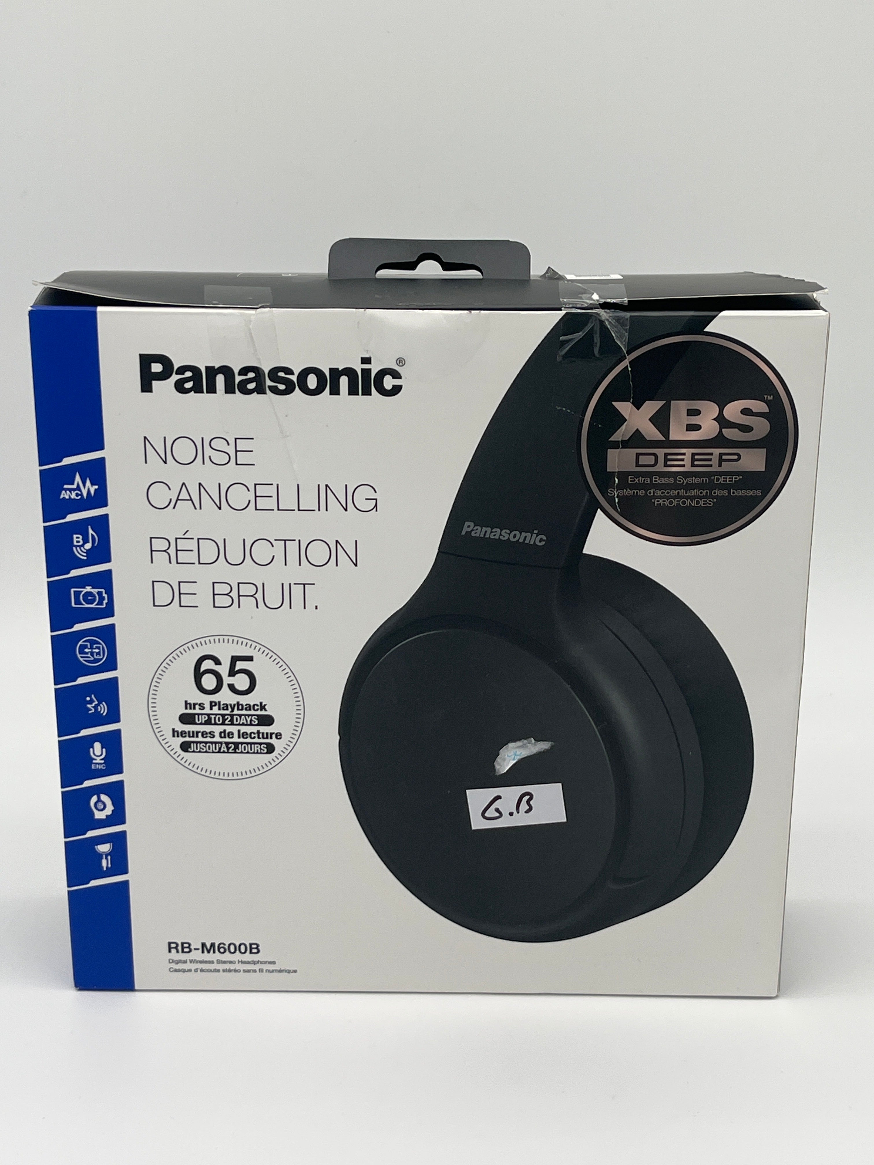 Panasonic M600B Over-Ear-Kopfhörer Hybrid ANC 65 Std. – Schwarz (ohne kapel)