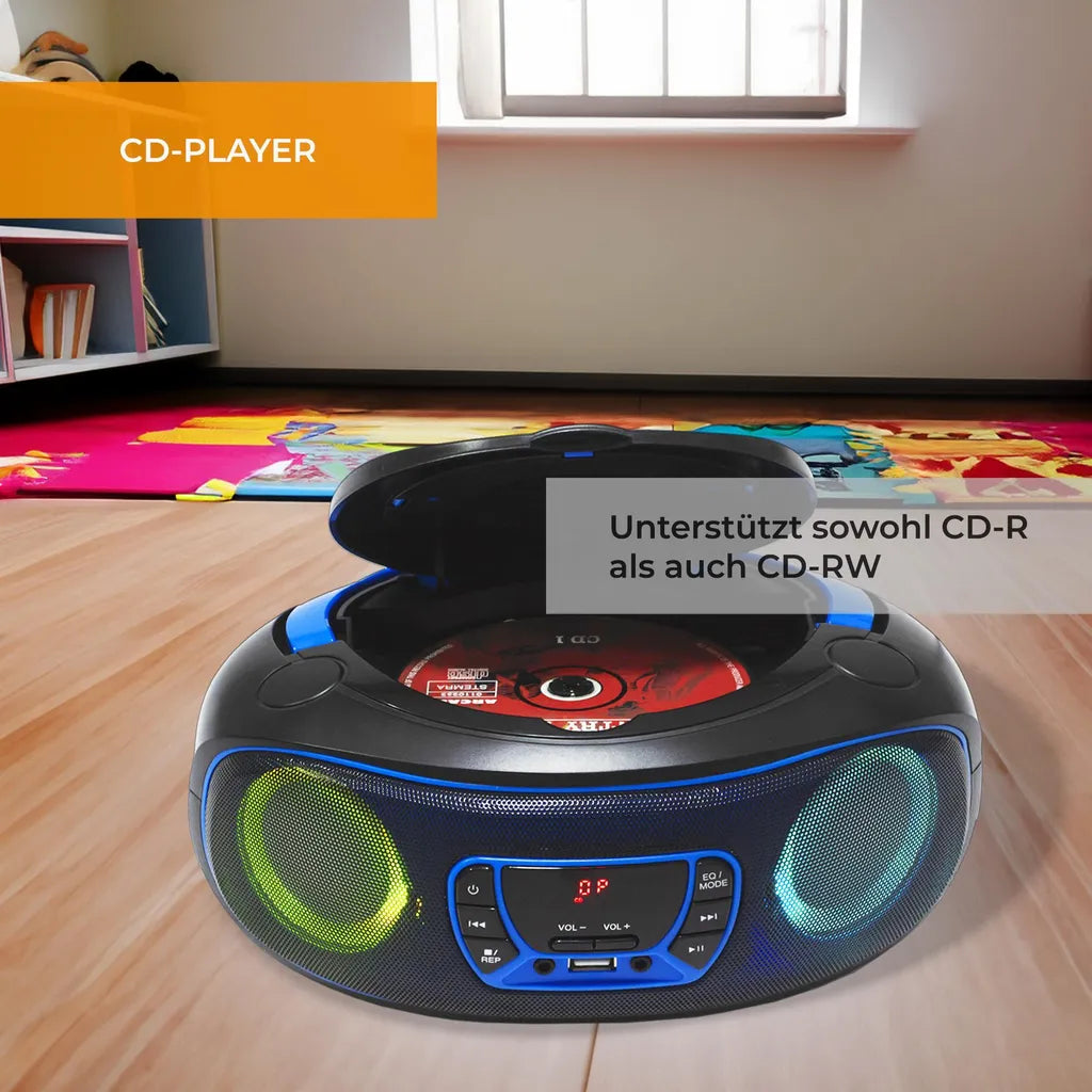DENVER TCL-212BT Tragbarer CD-Player mit Bluetooth