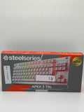 SteelSeries Apex 3 TKL – RGB Gaming-Tastatur, Tenkeyless, Weiß