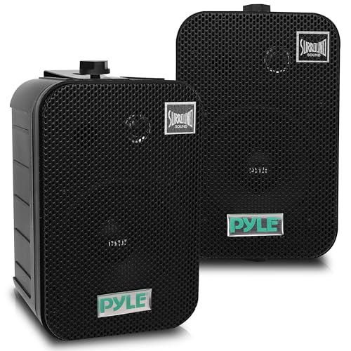 Pyle PDWR40W Outdoor Waterproof Speaker System 400 Watt | Wasserdicht, 2er Set