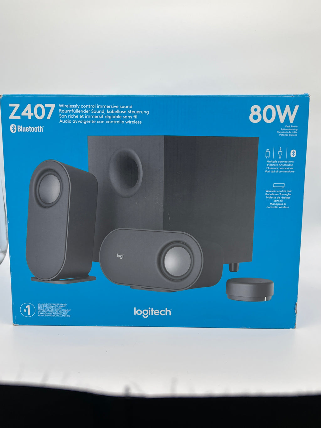 Logitech Z407 Bluetooth PC-Lautsprecher mit Subwoofer – Schwarz