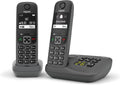 Gigaset A695A Duo – Schnurloses Telefon mit AB, 2 Mobilteile, Grau