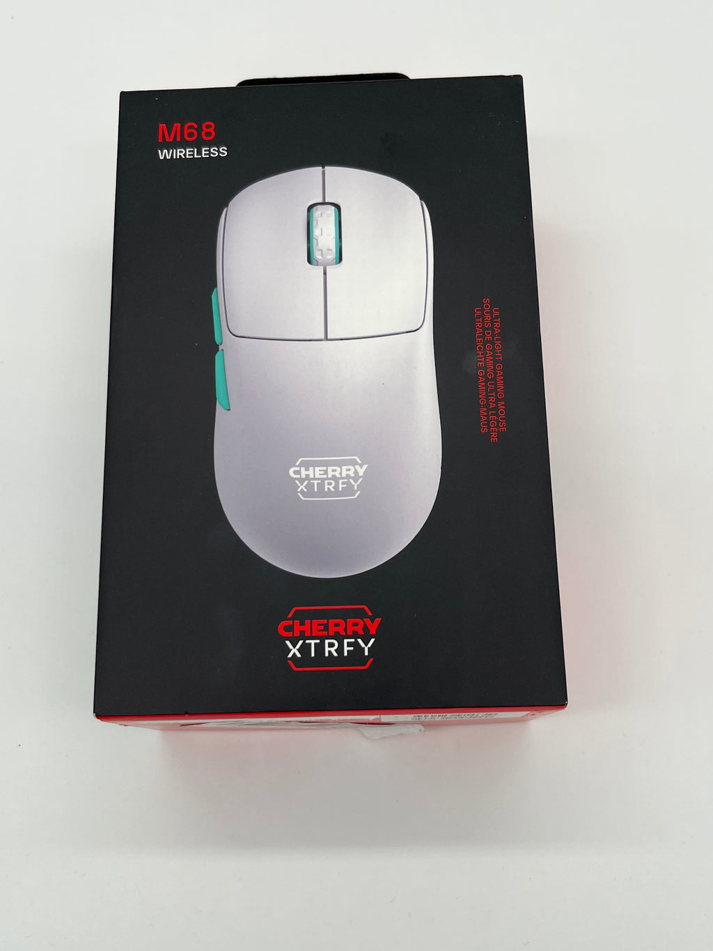 CHERRY XTRFY M68 Wireless Gaming-Maus – Ultraleicht, 2,4 GHz, Weiß