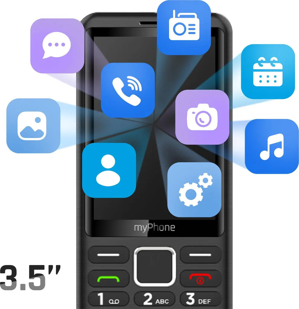 myPhone 3510 LTE Seniorentelefon – 4G, Dual-SIM, große Tasten