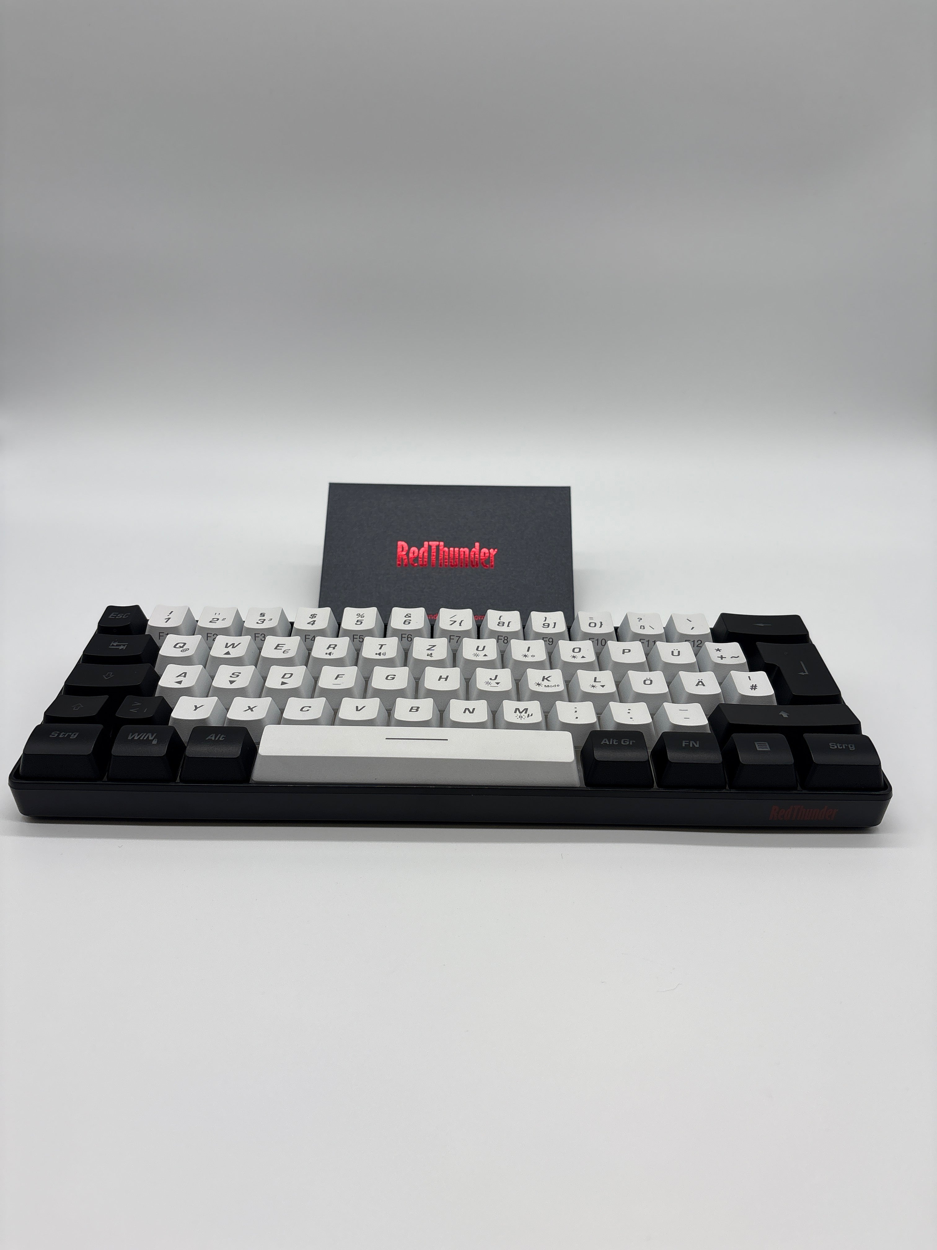 RedThunder Tastatur & Maus Set Schwarz/Weiß – QWERTY DE