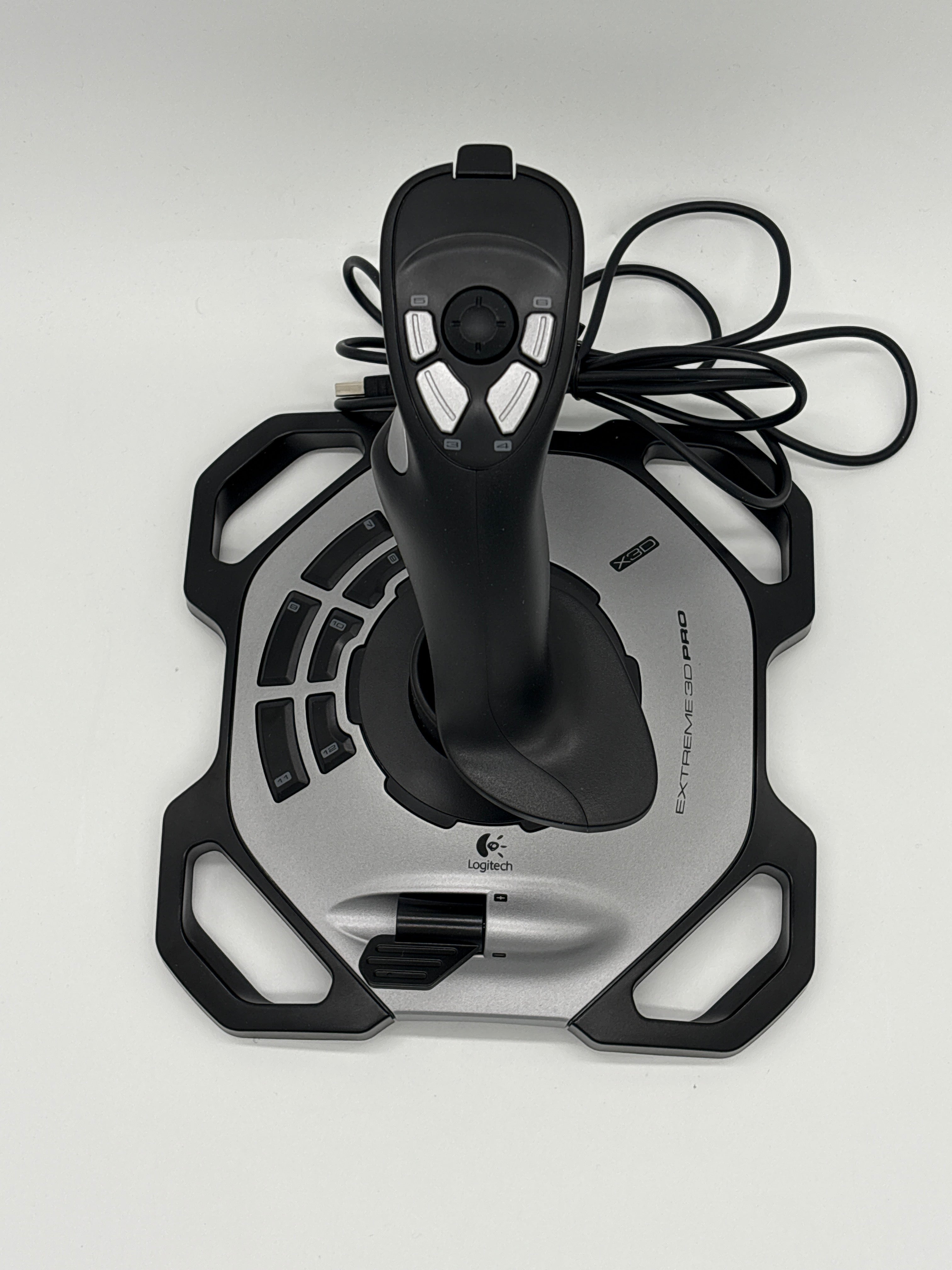Logitech Extreme 3D Pro – Gaming-Joystick, Schwarz/Silber
