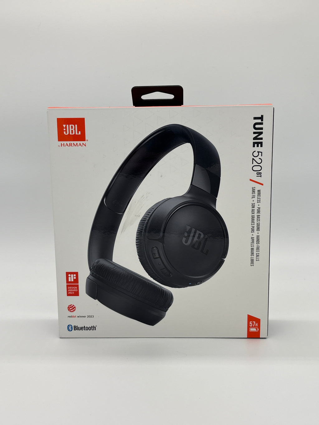 JBL Tune 520BT – Kabelloser On-Ear-Kopfhörer, Schwarz