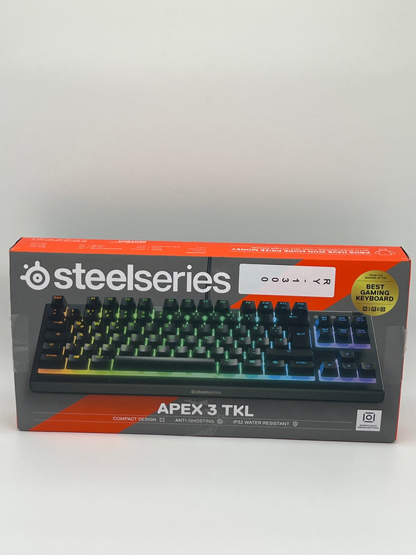 SteelSeries Apex 3 TKL Gaming Tastatur – RGB, QWERTZ, Schwarz