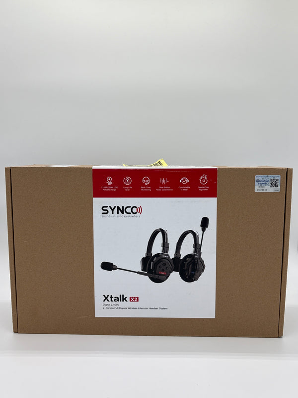 SYNCO XTALK X2 – Wireless Intercom Headset 2,4GHz – 2-User Set
