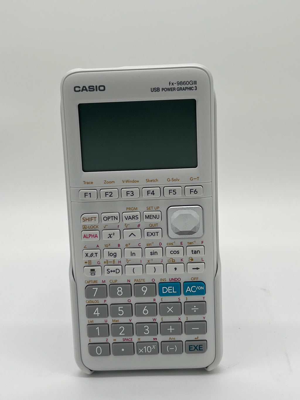 Casio FX-9860GIII – Grafikrechner, Monochrom, Weiß
