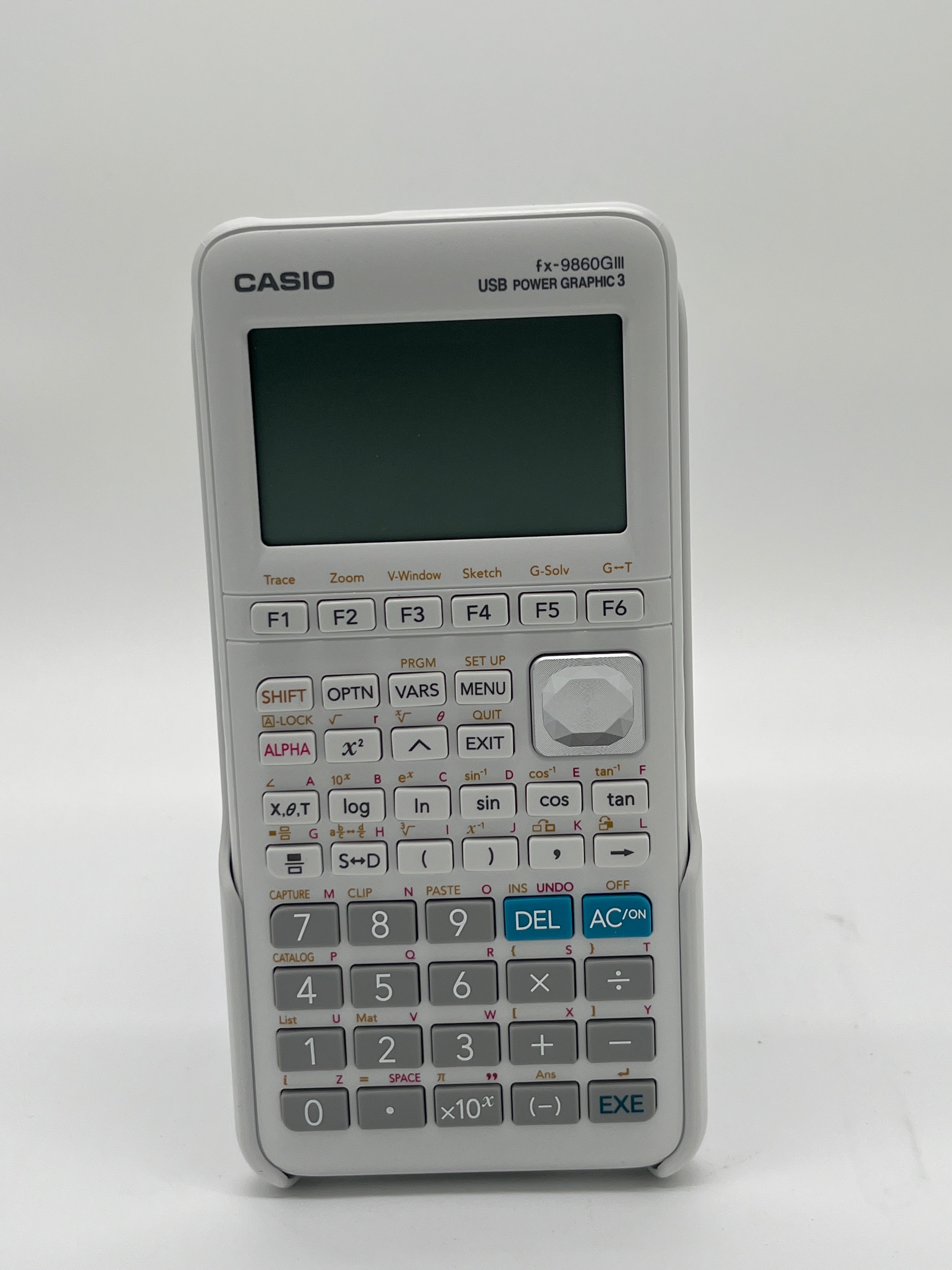 Casio FX-9860GIII – Grafikrechner, Monochrom, Weiß