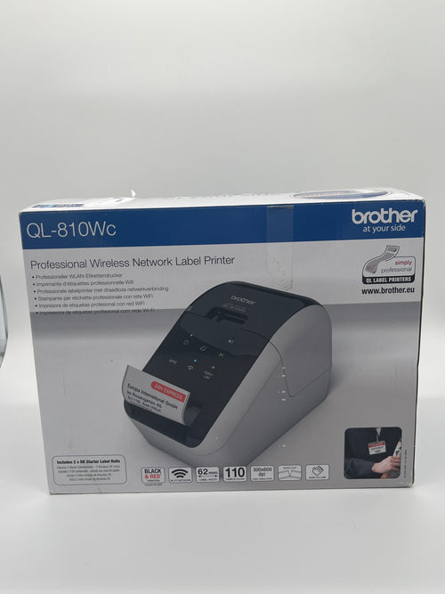 Brother QL-810WC Labeldrucker – Schwarz/Weiß, WLAN