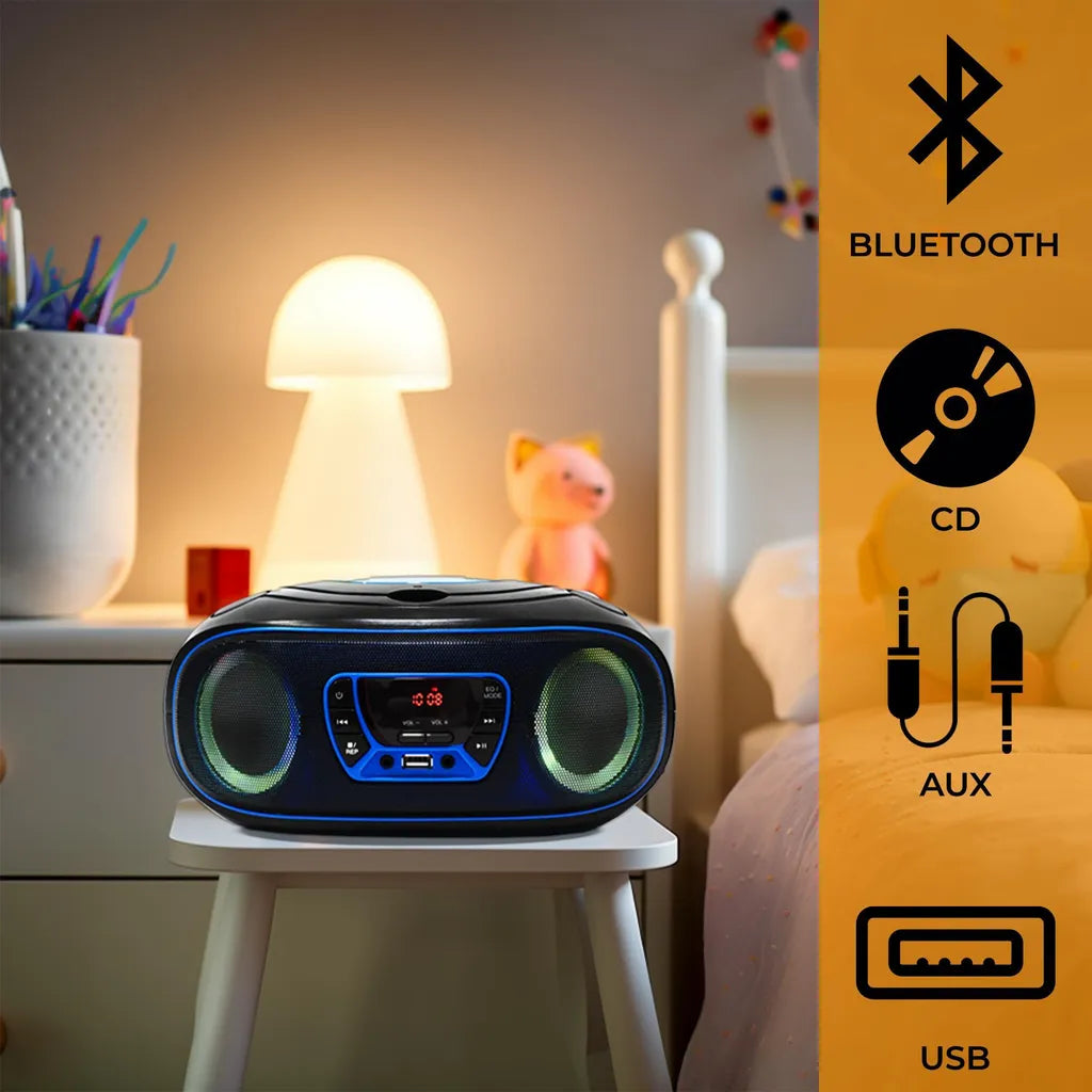 DENVER TCL-212BT Tragbarer CD-Player mit Bluetooth