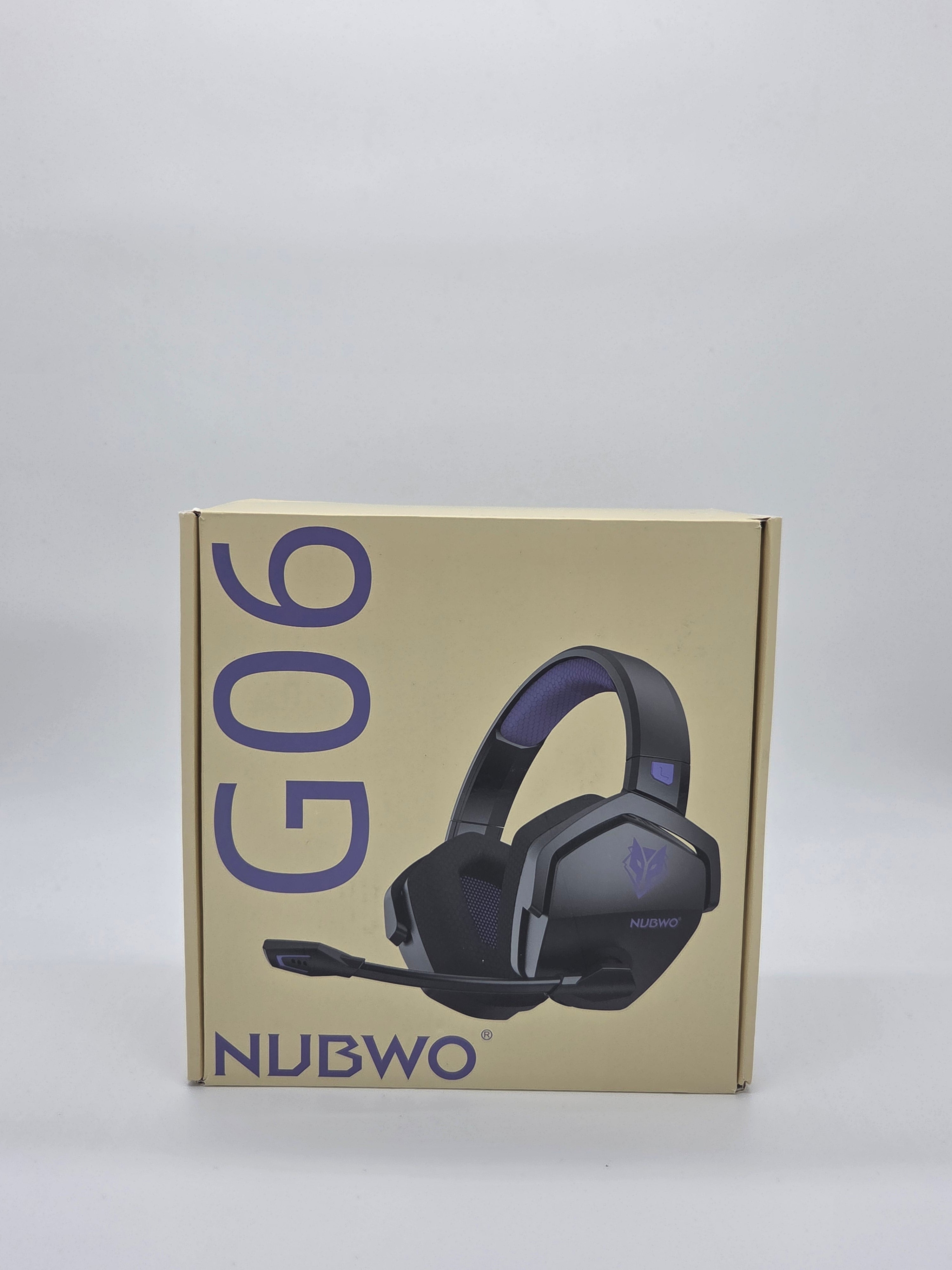NUBWO G06 Wireless Gaming Headset – 2,4 GHz & Bluetooth, 100h, Lila