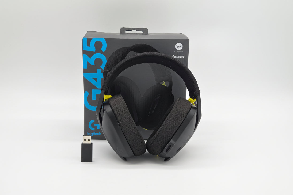 Logitech G G435 LIGHTSPEED Gaming-Headset – Kabellos & Bluetooth, 18h Akku, Dolby Atmos – Schwarz