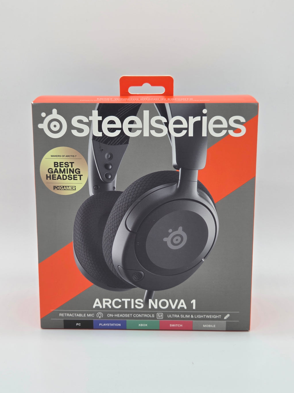 SteelSeries Arctis Nova 1 – Gaming-Headset, Hi-Fi, 360° Sound, Schwarz