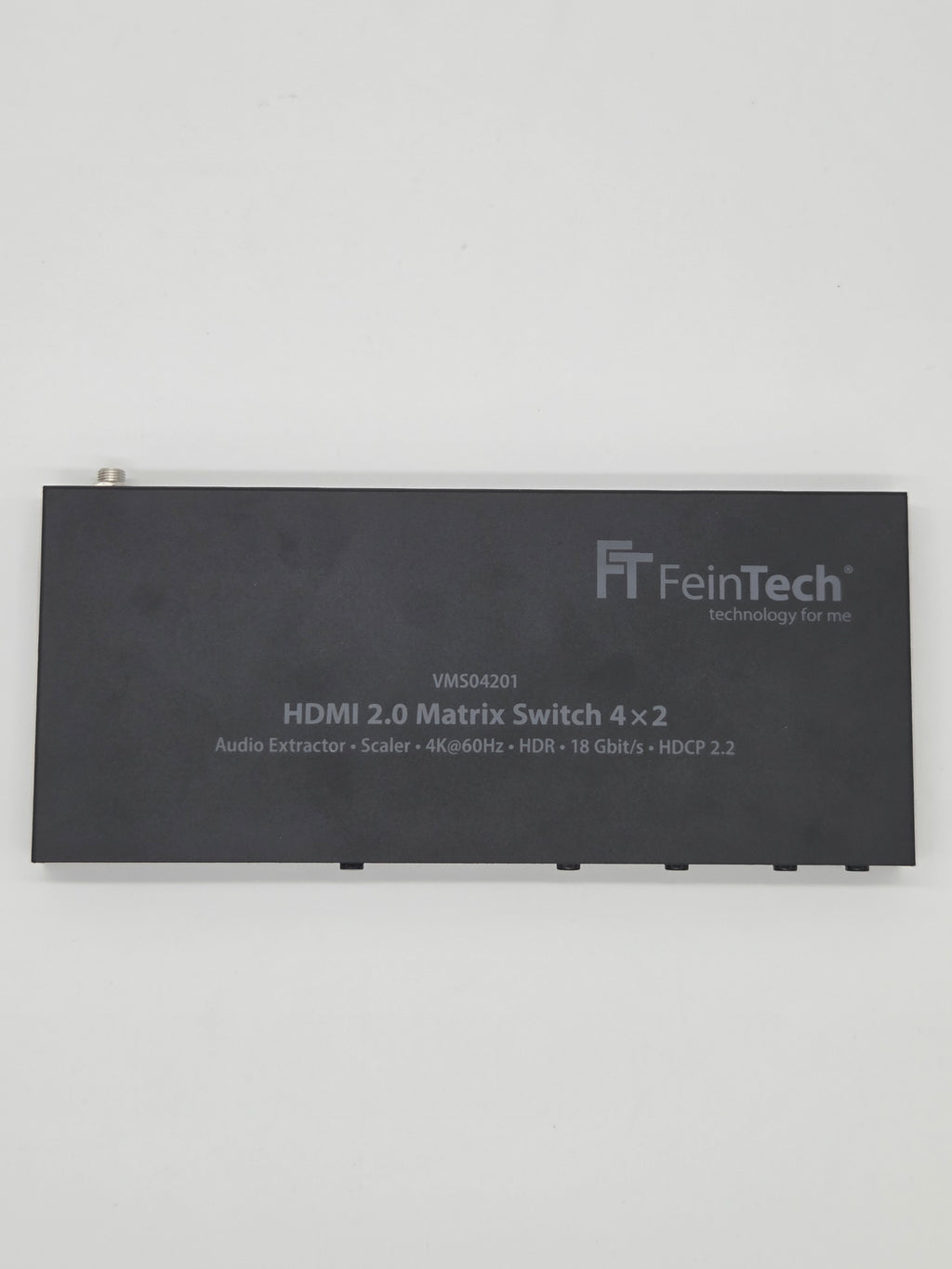 FeinTech VMS04201 HDMI 4x2 Matrix-Switch | 4K 60Hz HDR | Audio-Extraktor