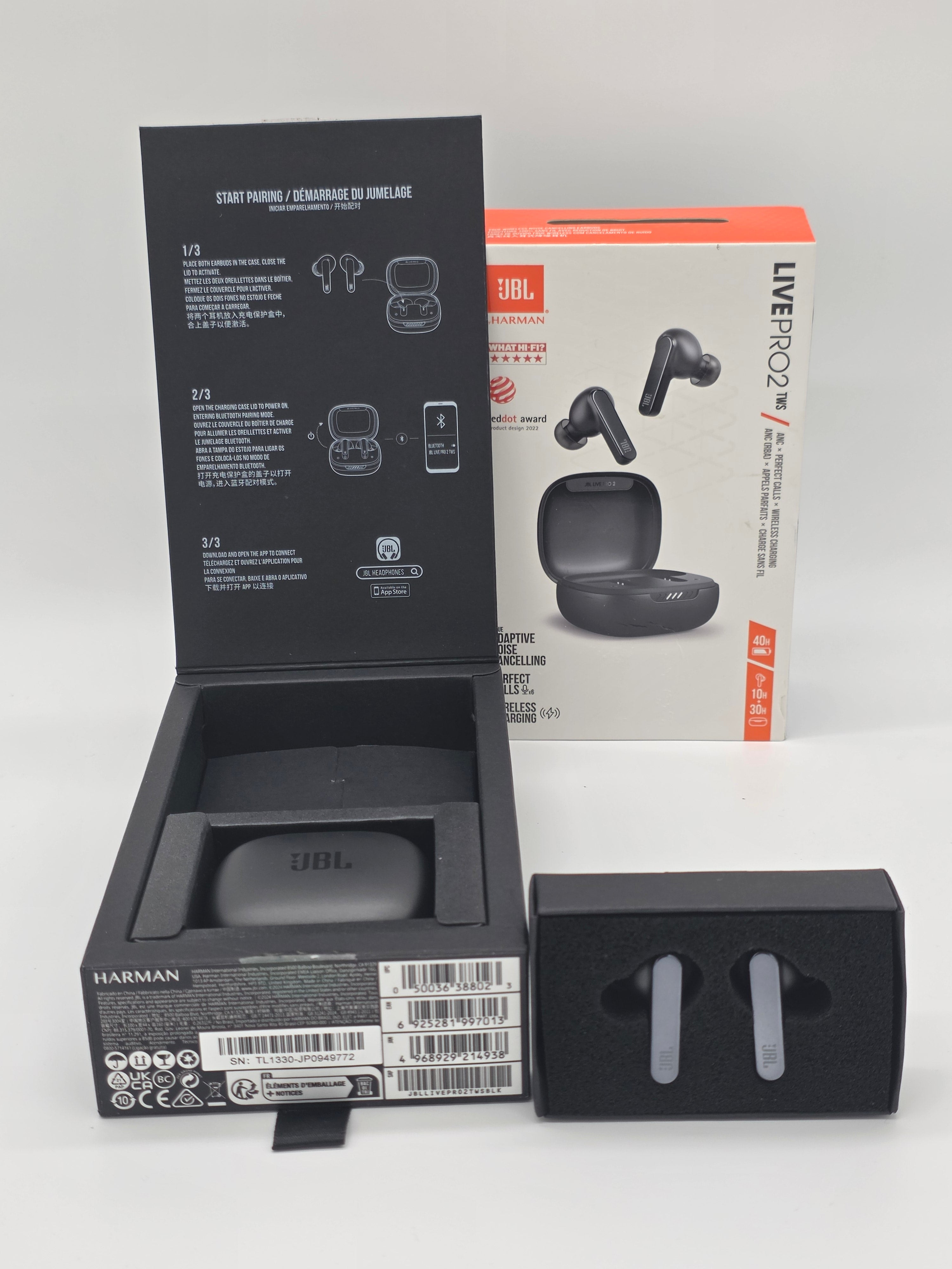 JBL Live Pro 2 TWS – True Wireless, ANC, 40h, wasserdicht