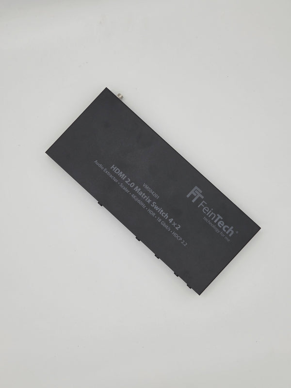 FeinTech VMS04201 HDMI 4x2 Matrix-Switch | 4K 60Hz HDR | Audio-Extraktor