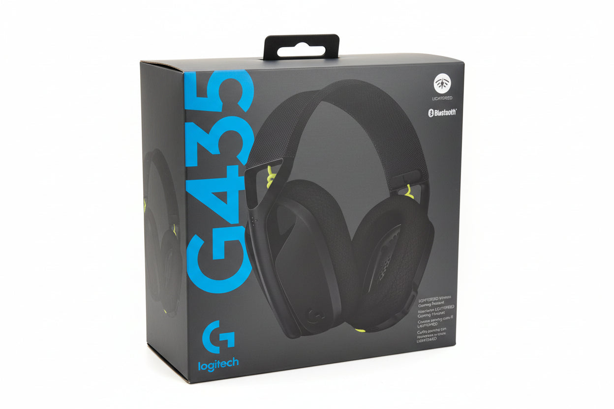 Logitech G G435 LIGHTSPEED Gaming-Headset – Kabellos & Bluetooth, 18h Akku, Dolby Atmos – Schwarz
