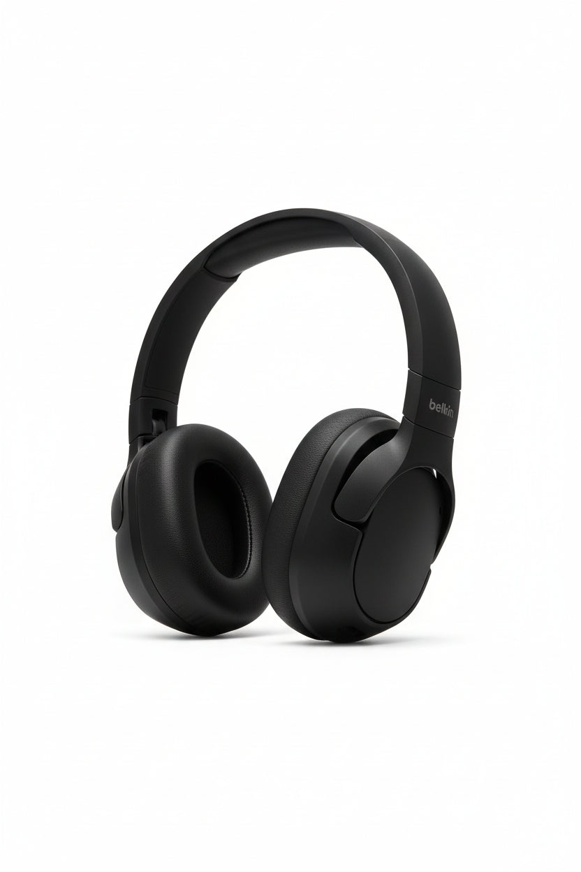 Belkin SoundForm Isolate – Kabellose ANC-Kopfhörer, 60 Std. Akku, Schwarz
