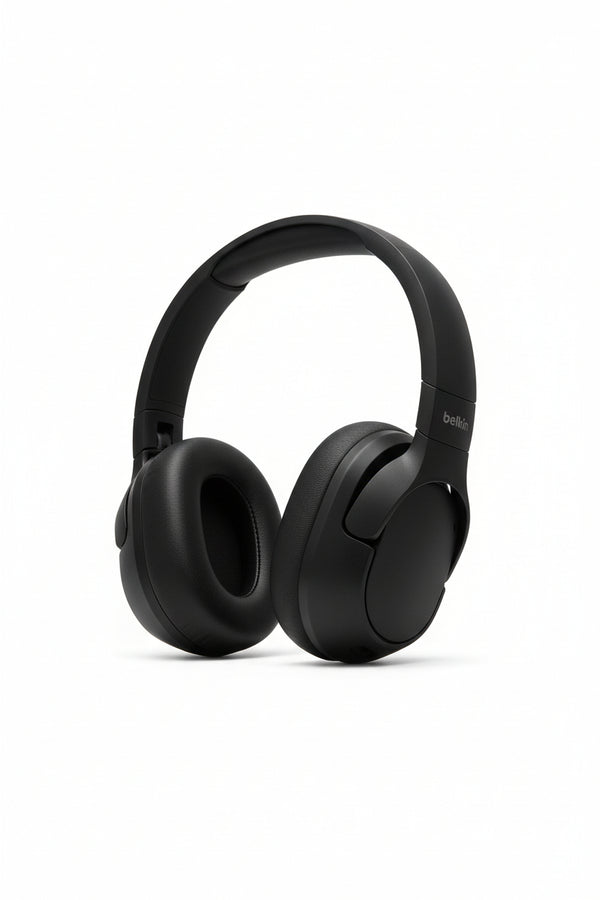 Belkin SoundForm Isolate – Kabellose ANC-Kopfhörer, 60 Std. Akku, Schwarz