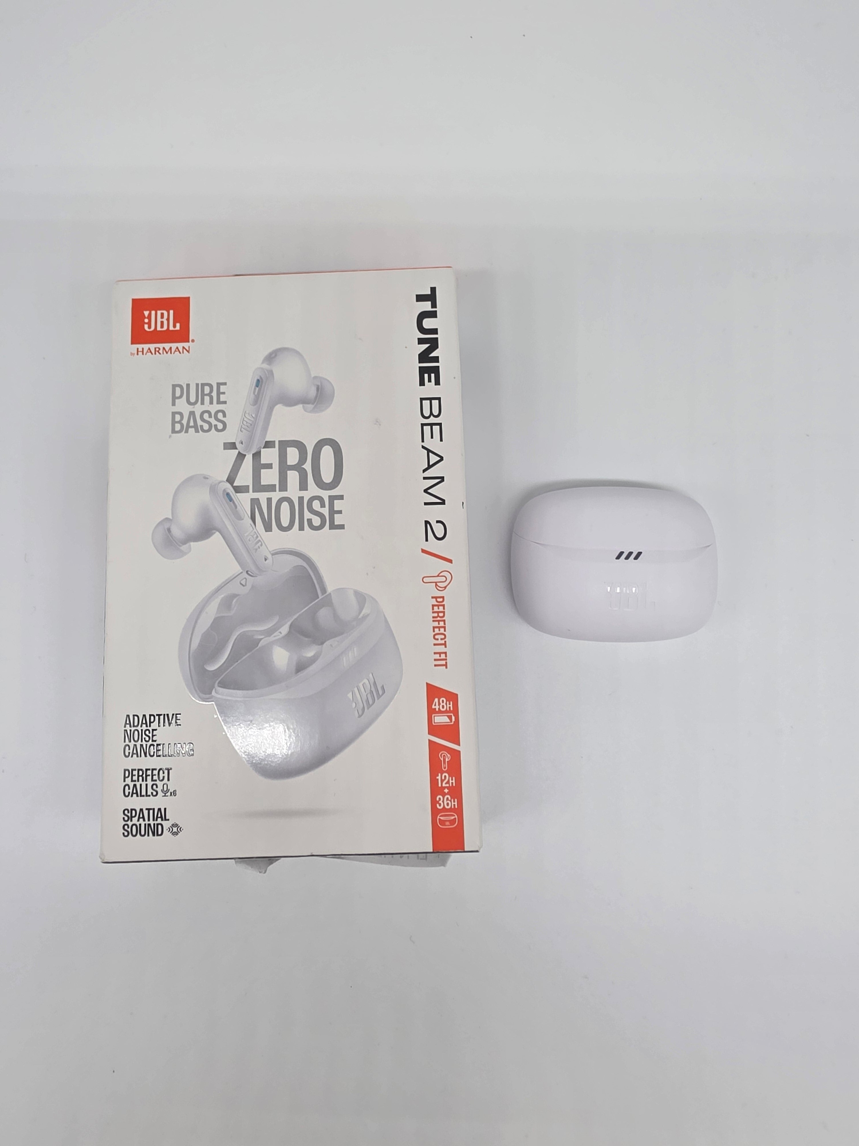 JBL Tune Beam 2 – Kabellose In-Ear-Kopfhörer, Weiß