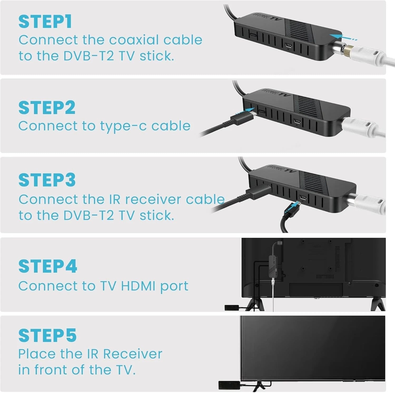 Leyf DVB-T2 Receiver Full HD 1080p – HEVC H.265, HDMI, USB