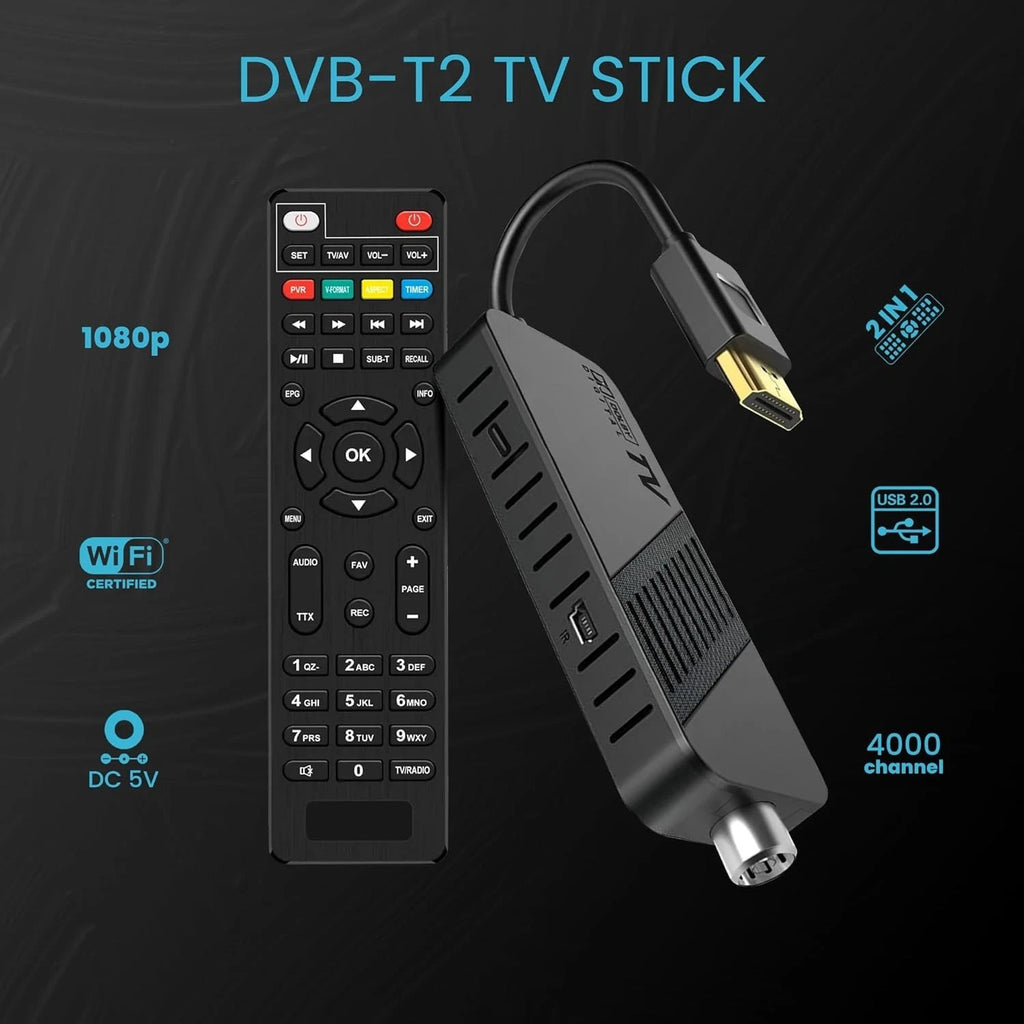 Leyf DVB-T2 Receiver Full HD 1080p – HEVC H.265, HDMI, USB