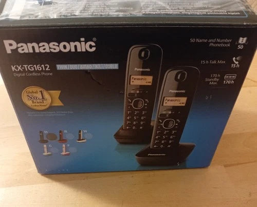 Panasonic KX-TG1612 DECT-Telefon weis pink