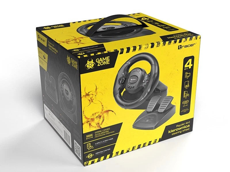 Tracer Rayder 4-in-1 Racing Lenkrad | PC, PS3, PS4, Xbox One